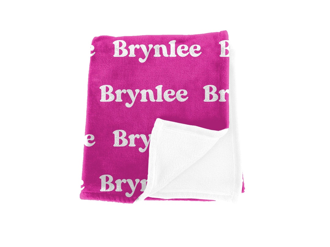 Personalized Name Blanket Custom Baby Name Blanket 30x40 Gift for Baby
