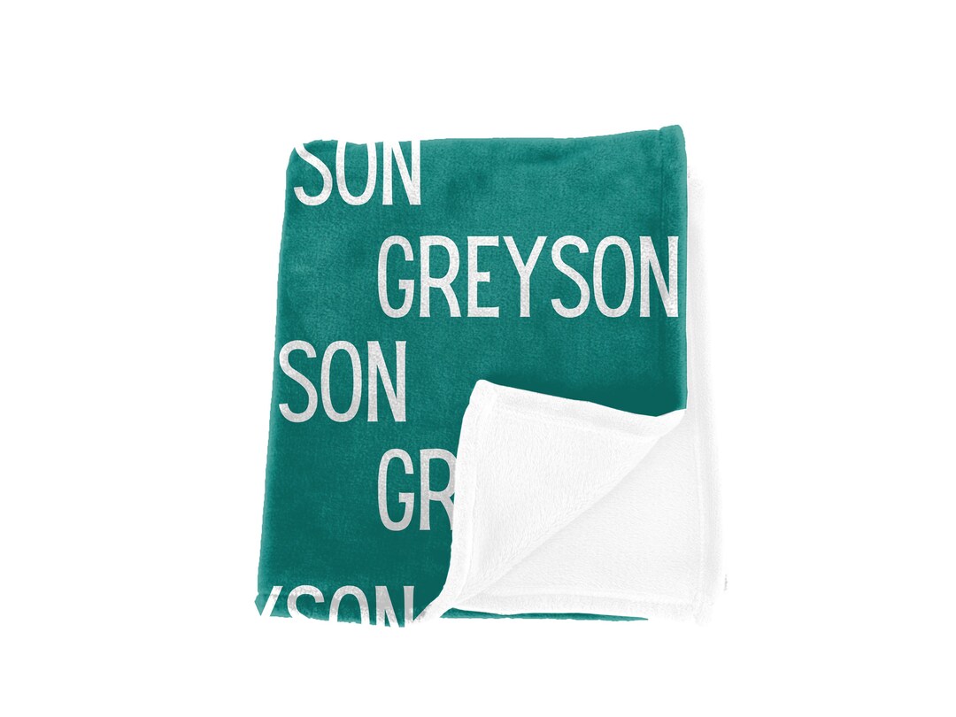 Personalized Name Blanket Custom Baby Name Blanket 30x40 Etsy