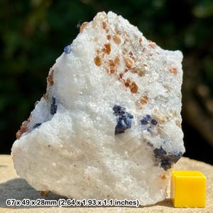Rare: blue spinel crystal | hunza valley, gilgit-baltistan, pakistan | natural octahedral gem mineral | genuine specimen w/ coa
