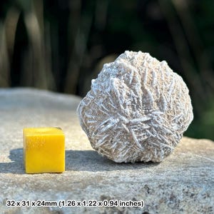 Selenite desert rose crystal | natural gypsum mineral | genuine specimen with coa | healing stone