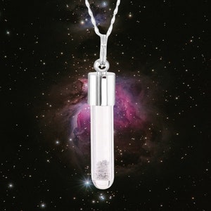 Genuine moon vial dust necklace - embrace lunar magic and own a piece of the moon!