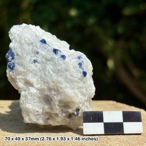 Rare: blue spinel crystal | hunza valley, gilgit-baltistan, pakistan | natural octahedral gem mineral | genuine specimen w/ coa
