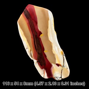 Mookaite jasper polished slice, nurturing & decision-making spiritual spiritual crystal stone