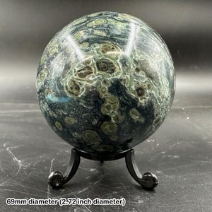 464g kambaba jasper sphere madagascar a grade polished stone orb with certificate of authenticity
