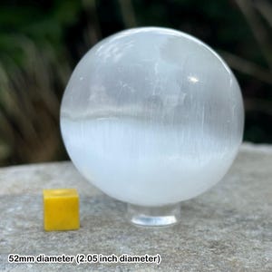 Selenite crystal ball sphere - genuine spiritual healing