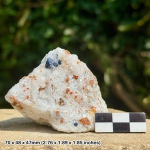 Rare: blue spinel crystal | hunza valley, gilgit-baltistan, pakistan | natural octahedral gem mineral | genuine specimen w/ coa