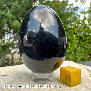 Obsidian egg for purification and protection - rp0585