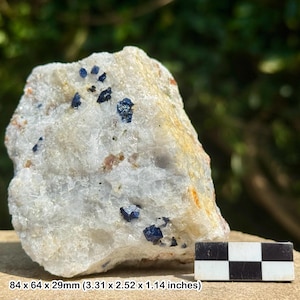 Rare: blue spinel crystal | hunza valley, gilgit-baltistan, pakistan | natural octahedral gem mineral | genuine specimen w/ coa