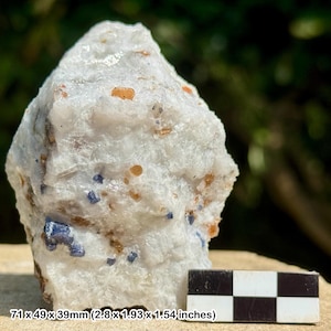 Rare: blue spinel crystal | hunza valley, gilgit-baltistan, pakistan | natural octahedral gem mineral | genuine specimen w/ coa