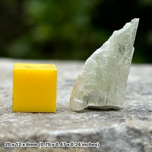 Hiddenite crystal: genuine spiritual healing mineral stone, certified
