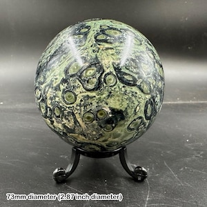 548g kambaba jasper sphere madagascar a grade polished stone orb with certificate of authenticity