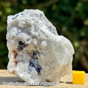 Rare: blue spinel crystal | hunza valley, gilgit-baltistan, pakistan | natural octahedral gem mineral | genuine specimen w/ coa