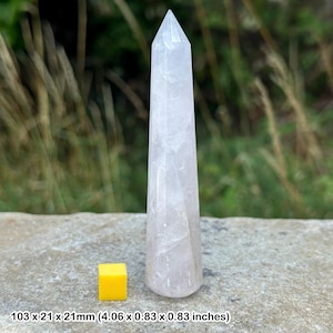 Rose quartz faceted massage wand - rose quartz crystal faceted massage wand, for love and emotional healing