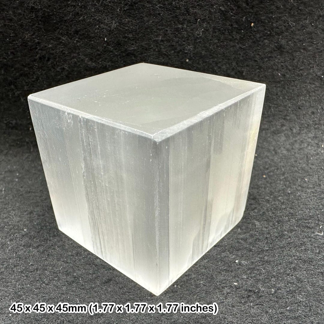 Selenite Tv Block Polished Crystal Optical Gypsum Display Specimen ...