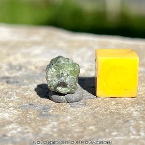 Green tremolite crystal - merelani hills, tanzania - rare mineral specimen - collector grade - coa included