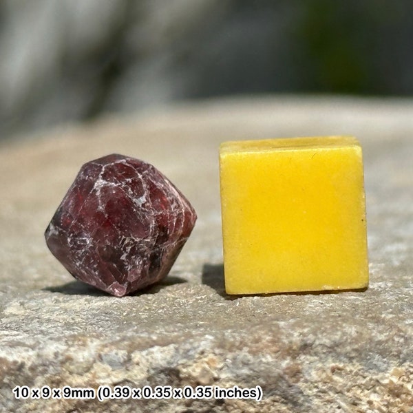 Certified garnet january birthstone: genuine crystal healing, mineral stone, spiritual