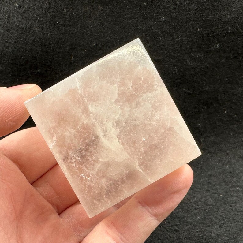 Selenite Tv Block Polished Crystal Optical Gypsum Display Specimen ...