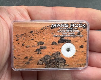 火星隕石 - 玄武岩質シャーゴッタイト - 本物の火星由来の宇宙岩石