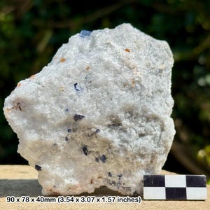 Rare: blue spinel crystal | hunza valley, gilgit-baltistan, pakistan | natural octahedral gem mineral | genuine specimen w/ coa