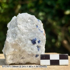 Rare: blue spinel crystal | hunza valley, gilgit-baltistan, pakistan | natural octahedral gem mineral | genuine specimen w/ coa