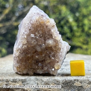 Citrine a grade heat treated crystal - genuine healing mineral stone certificated