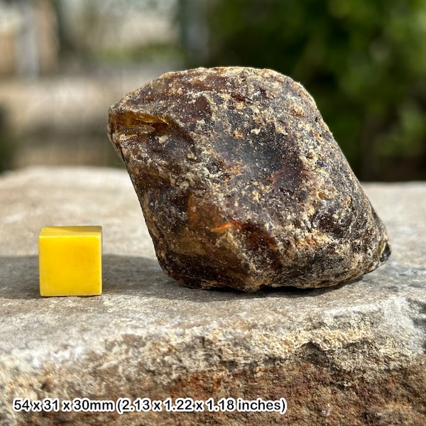 Großer UV-fluoreszierender Bernstein – echter spiritueller Heilkristall-Mineralstein – zertifiziert