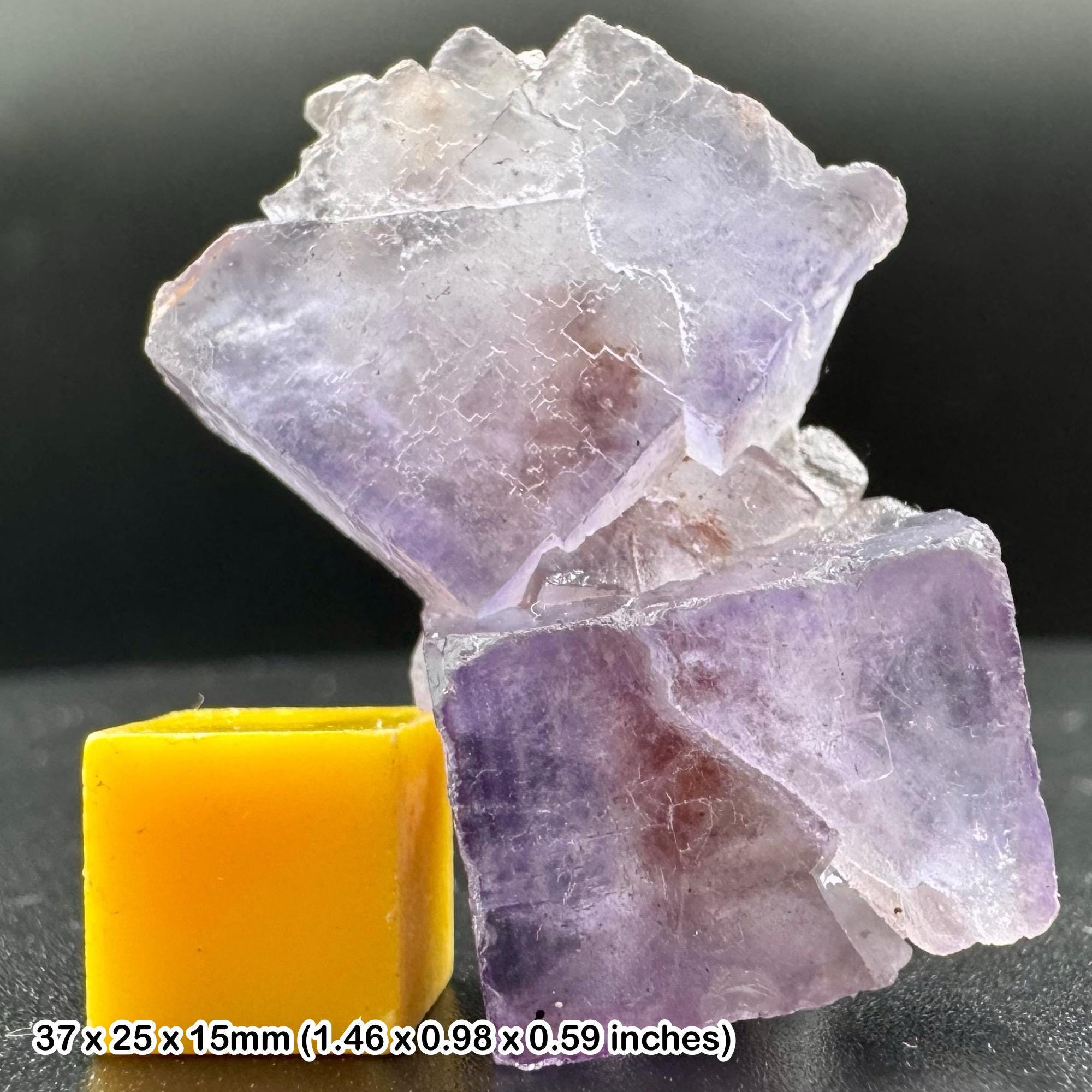 Grade a cubic purple fluorite natural crystal, balochistan, pakistan | 100% genuine with coa