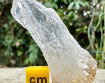 Punto de citrino tratado térmicamente genuino para la curación espiritual rp0214 - dinero, poderosa piedra de cristal