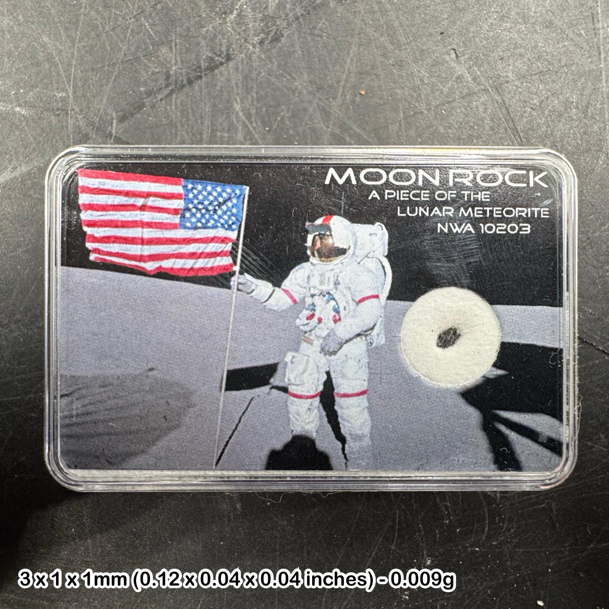 Certified Lunar Moon Rock - Genuine Meteorite From Space - Etsy