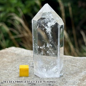 Quartz point tower, authentic spiritual healing crystal mineral gemstone, certified