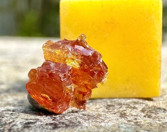 Zincite infertility crystal - authentic spiritual healing mineral stone certificated