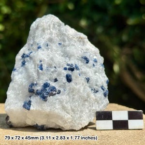 Rare: blue spinel crystal | hunza valley, gilgit-baltistan, pakistan | natural octahedral gem mineral | genuine specimen w/ coa