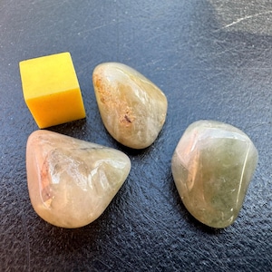 3 x Amegreen Trommelsteine - spirituelle Heilung Mineral Kristall Steine