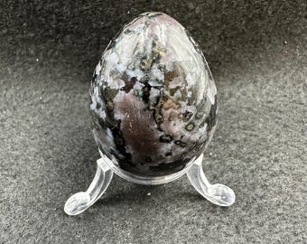 Indigo gabro (mystic merlinite) egg - spiritiual spiritual