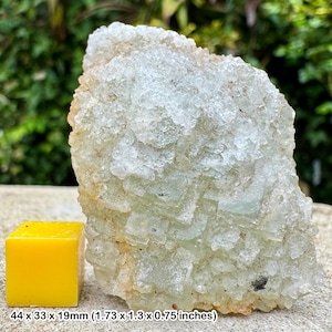 Rare green fluorite crystal - heights quarry, cumbria - 100% genuine mineral specimen + coa
