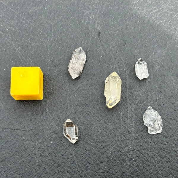 5 x herkimer diamond - spiritual healing crystal mineral stones - certificated