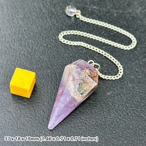 Pendulum amethyst for relaxation and spiritual growth