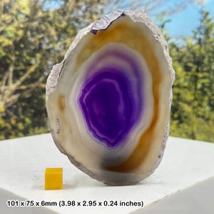 Agate slice - authentic spiritual spiritual mineral crystal stone certified