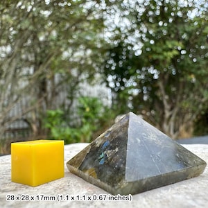 Labradorite pyramid - authentic spiritual healing crystal mineral stone certified