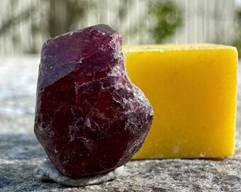 Certified garnet january birthstone: genuine crystal healing, mineral stone, spiritual