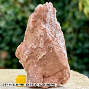 Seltene Calcit Kristalle im Vug - Sidmouth Tongestein Formation, Trias, Sidmouth, Devon - 100% echt mit Kammzug