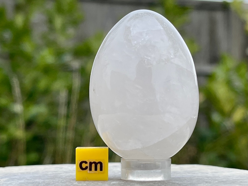 Rock Crystal Egg Spiritual Healing Mineral Crystal RSE204 ✔100% Genuine