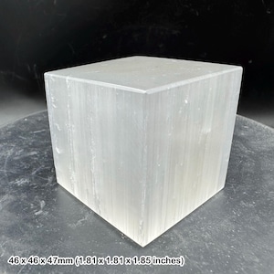 Polished Selenite TV Block: Optical Gypsum Crystal Display Specimen (Satin Spar)