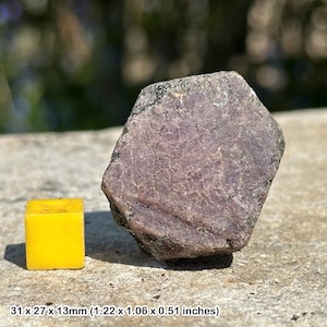 Certified ruby crystal - july birthstone, self esteem, spiritual healing stone