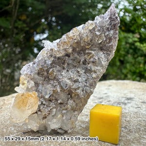 Citrine a grade heat treated crystal - genuine healing mineral certificated