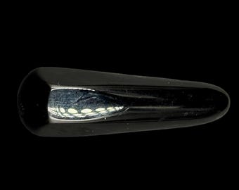 Obsidian crystal wand a grade natural black volcanic glass polished mineral specimen