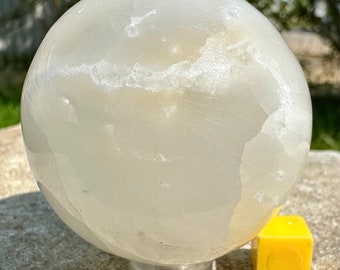 Selenite sphere - gorgeous and powerful selenite sphere for meditation and energy healing