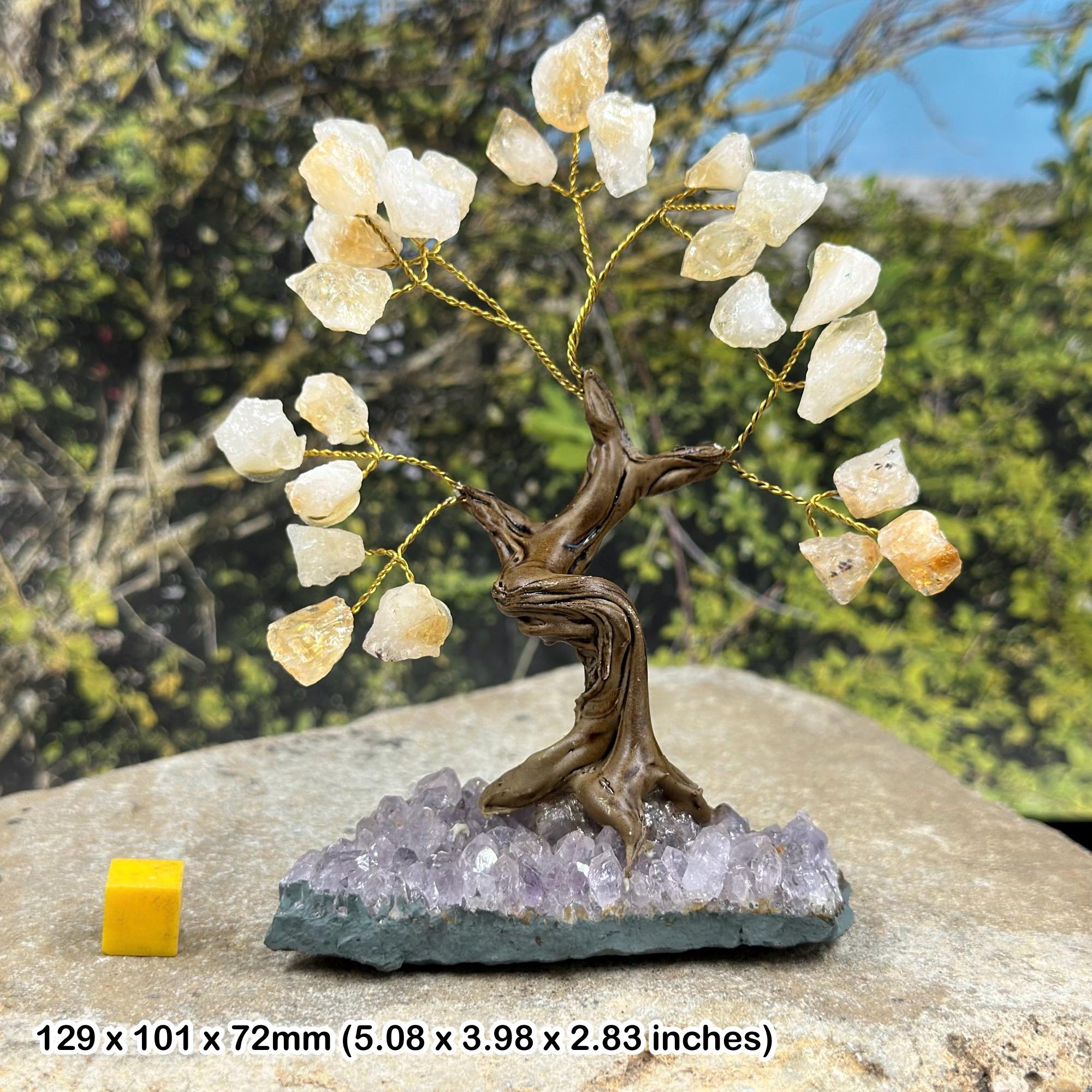 Citrine tree gemstone - spiritual healing crystals