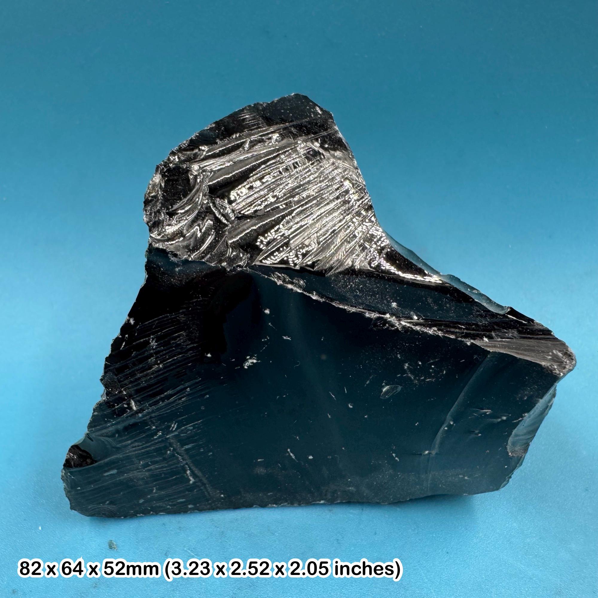 Obsidian volcanic glass igneous rock specimen mexico natural black