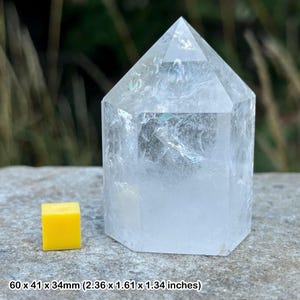 Quartz point tower, authentic spiritual healing crystal mineral gemstone, certified